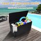 Hearth and Haven 260-Gallon Outdoor Plastic Deck Box with Elevated Base Design in Black, , large