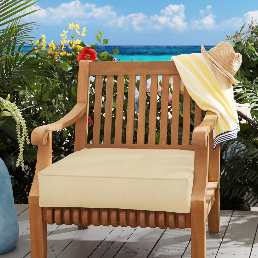 Sorra Home Sunbrella 22.5" Deep Seating Cushion in Canvas Antique Beige, , large