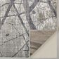 Feizy Kano Charcoal and Gray 6"7" x 9"6" Area Rug, , large
