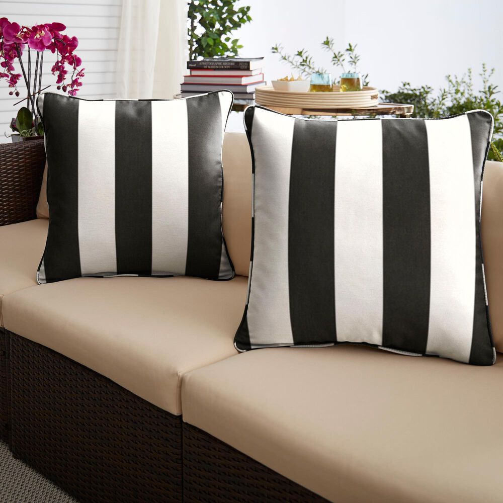 Sorra Home Sunbrella 20" Pillow in Cabana Classic (Set of 2), , large