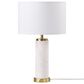 Pacific Landing Lucius Table Lamp in White and Gold, , large