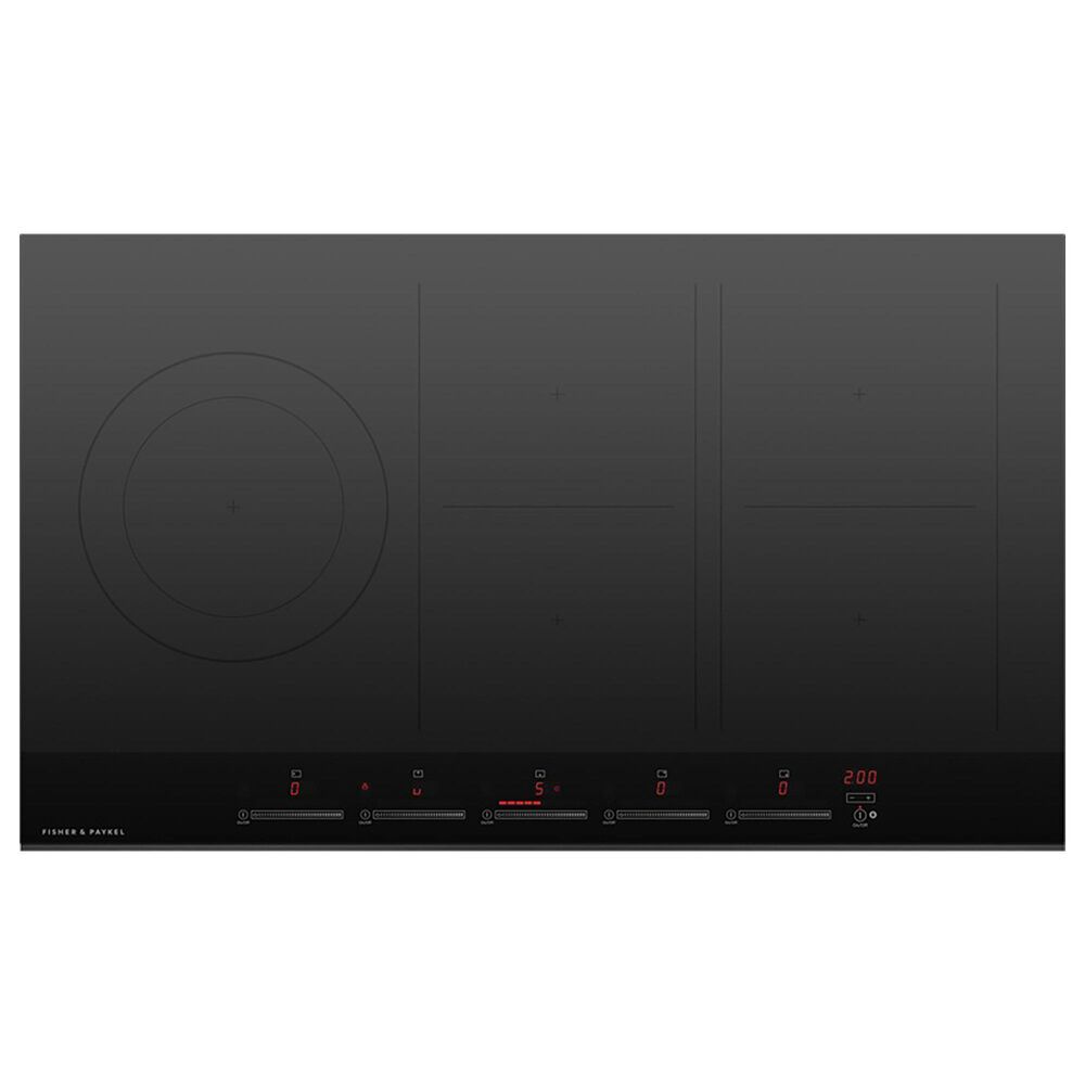Fisher & Paykel 36" Minimal Induction Cooktop with SmartZone in Black, , large