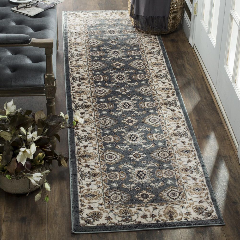 Safavieh Lyndhurst 2&#39;3&quot; x 8&#39; Teal and Cream Runner, , large
