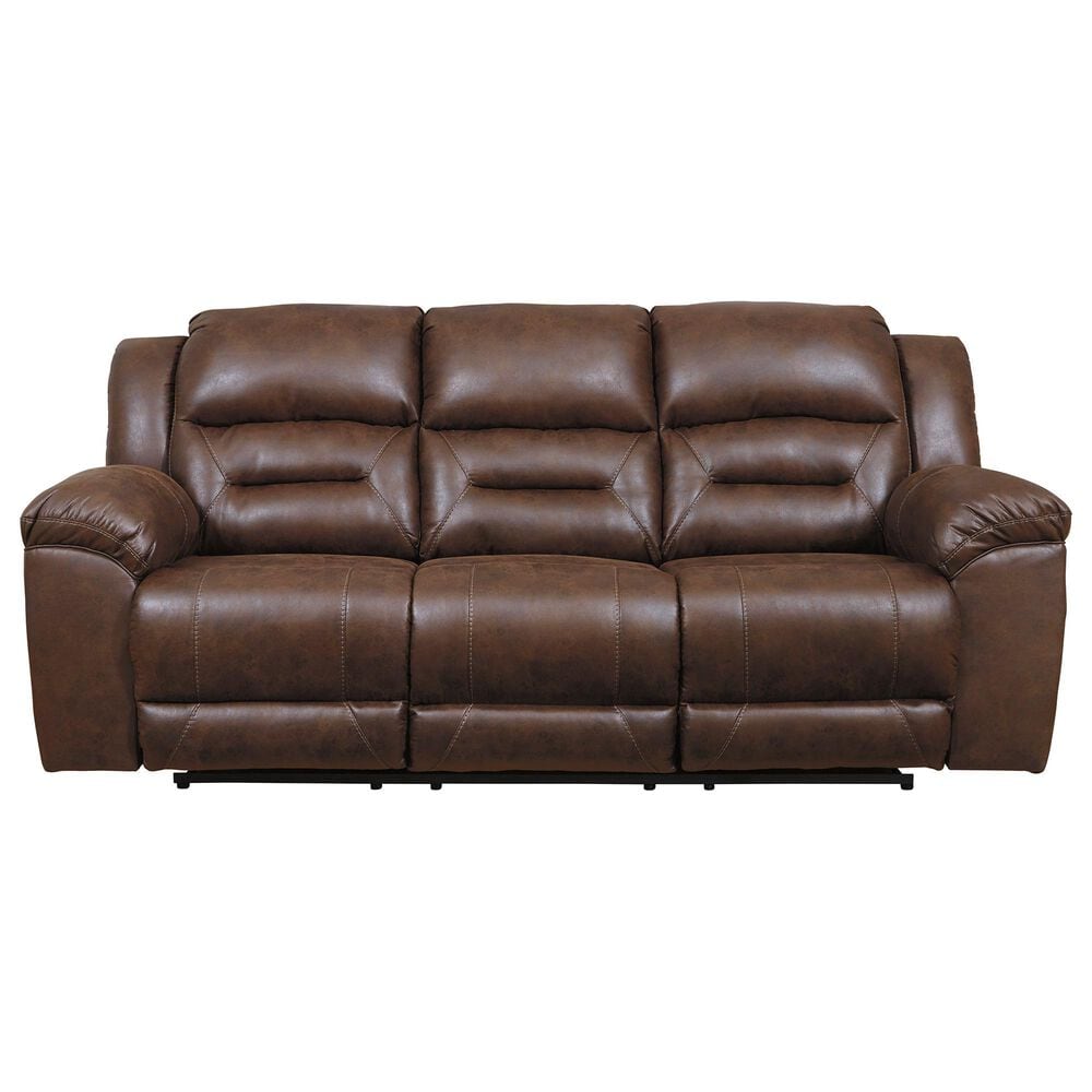 Ashley Stoneland Reclining Sofa in Chocolate, , large