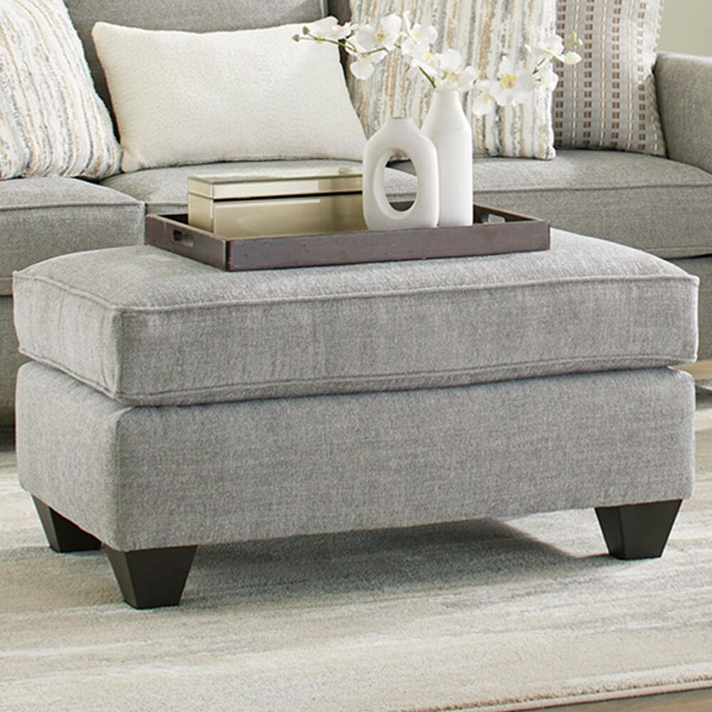 American Furniture Manufacture Rectangular Ottoman in Vance Shark, , large