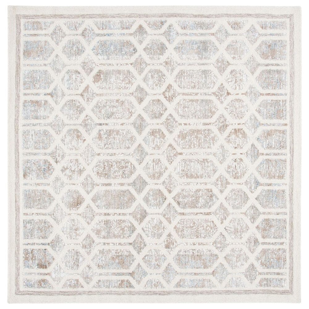 Safavieh Artistry 7" Square Ivory and Beige Area Rug, , large