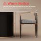 Morden Fort Modern Boucle Arm Chair with Grey Cushion in Black and Gold (Set of 4), , large