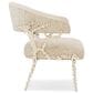 Schnadig Caracole Upholstery Accent Chair in Gold Brush and White Enamel, , large