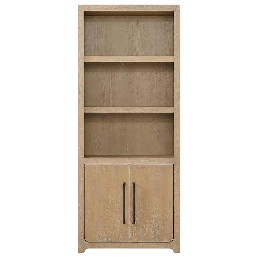 Wycliff Bay Canyon Drive 3-Piece Writing Desk with Bookcase and Lateral File Set in Natural Oak, , large