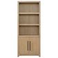 Wycliff Bay Canyon Drive 3-Piece Writing Desk with Bookcase and Lateral File Set in Natural Oak, , large