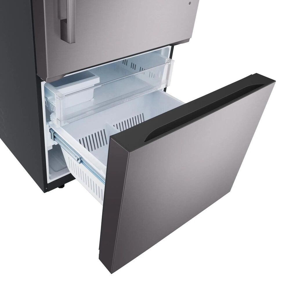 LG 26 Cu. Ft. Bottom Freezer Refrigerator in Black Stainless Steel, , large