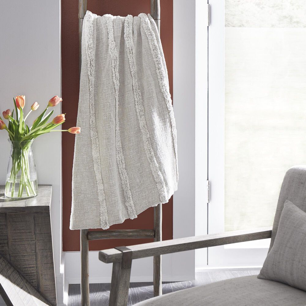 Ashley Samsen 50&quot; x 60&quot; Throw Blanket in Natural Linen, , large