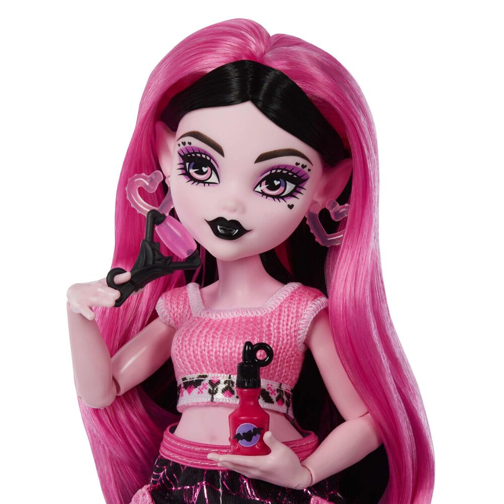 Monster High Self-Scare Secrets Draculaura Fashion Doll with Accessories, , large