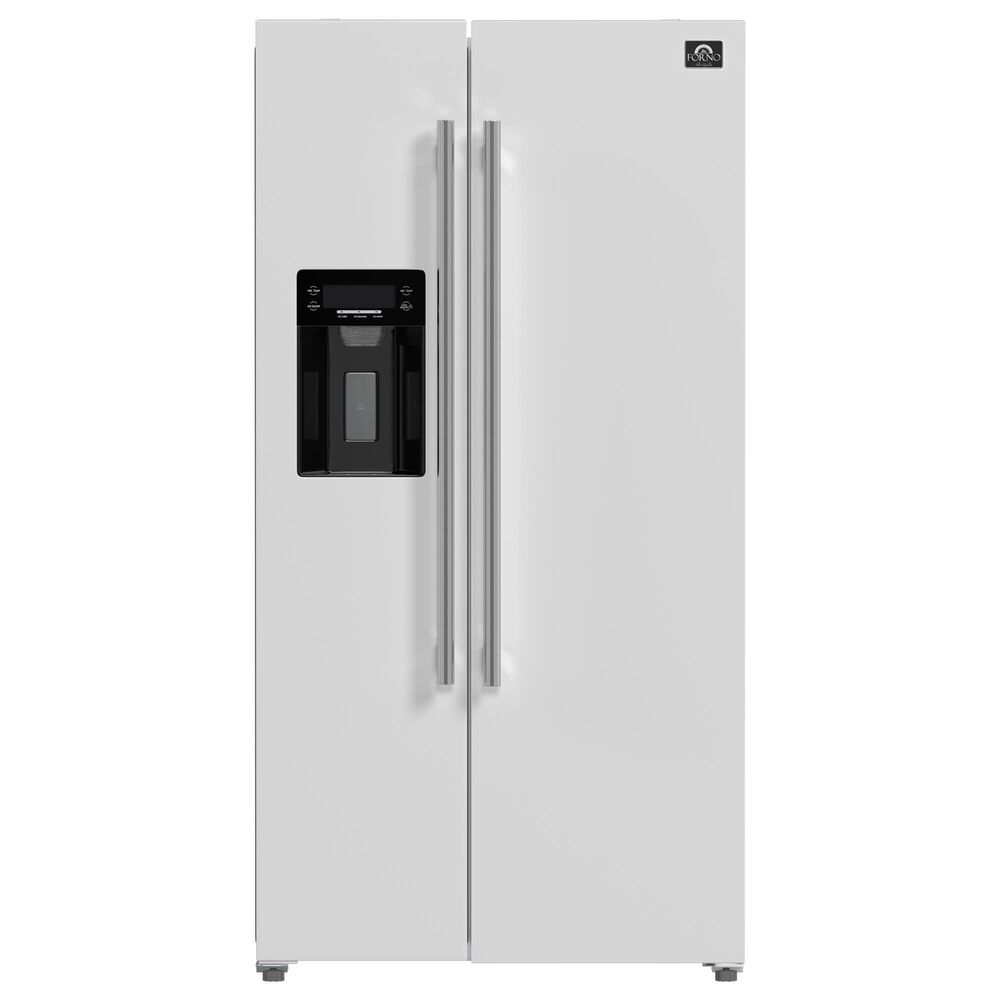 Forno Salerno 20 Cu. Ft. Side-By-Side Refrigerator in White, , large