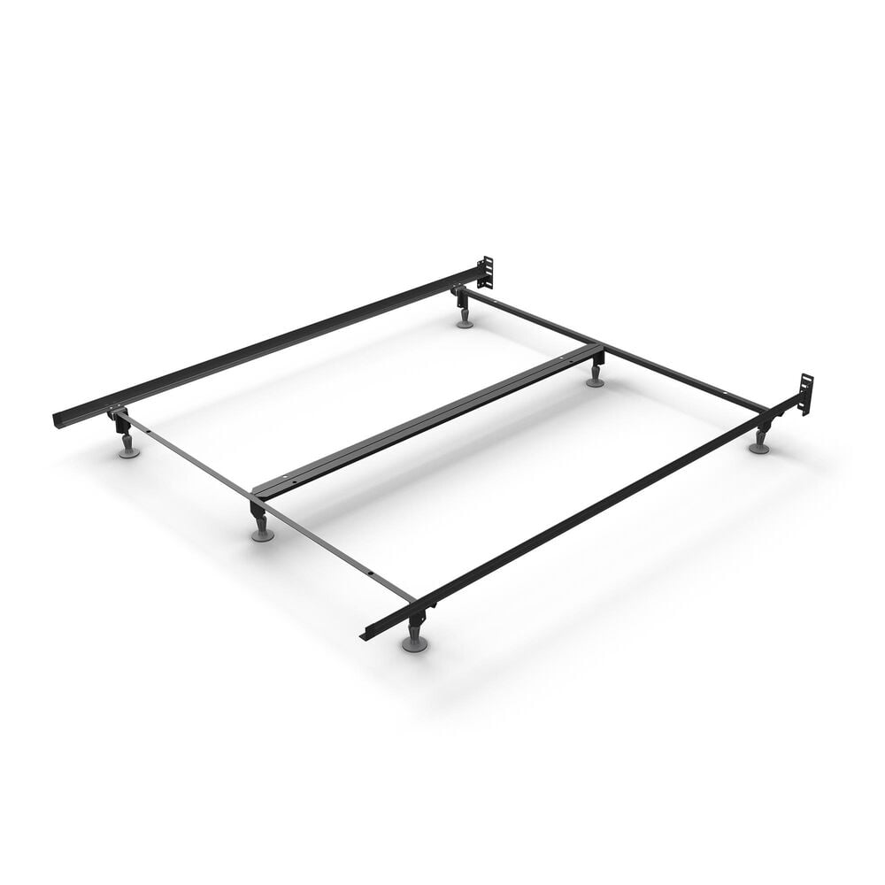 Glideaway California King Premium Bed Frame with Double Rail Center Support in Black, , large