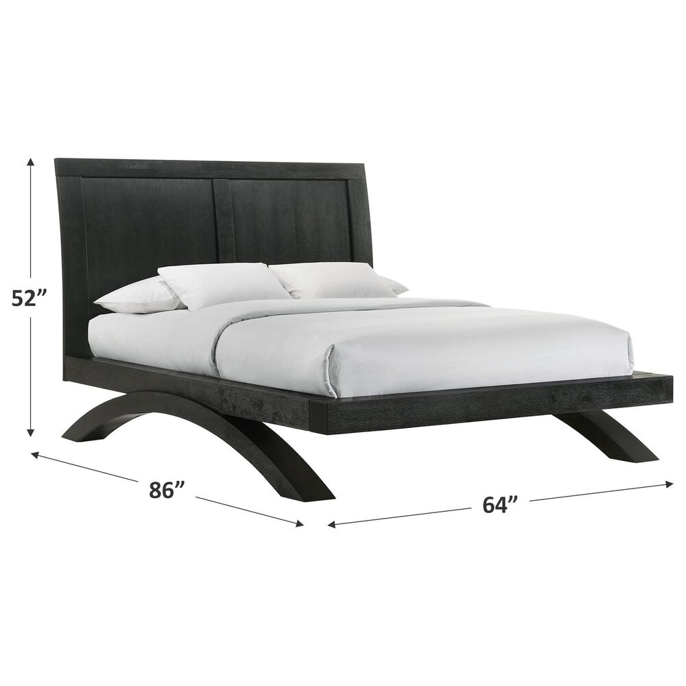 Mayberry Hill Allan Full Platform Bed in Black, , large