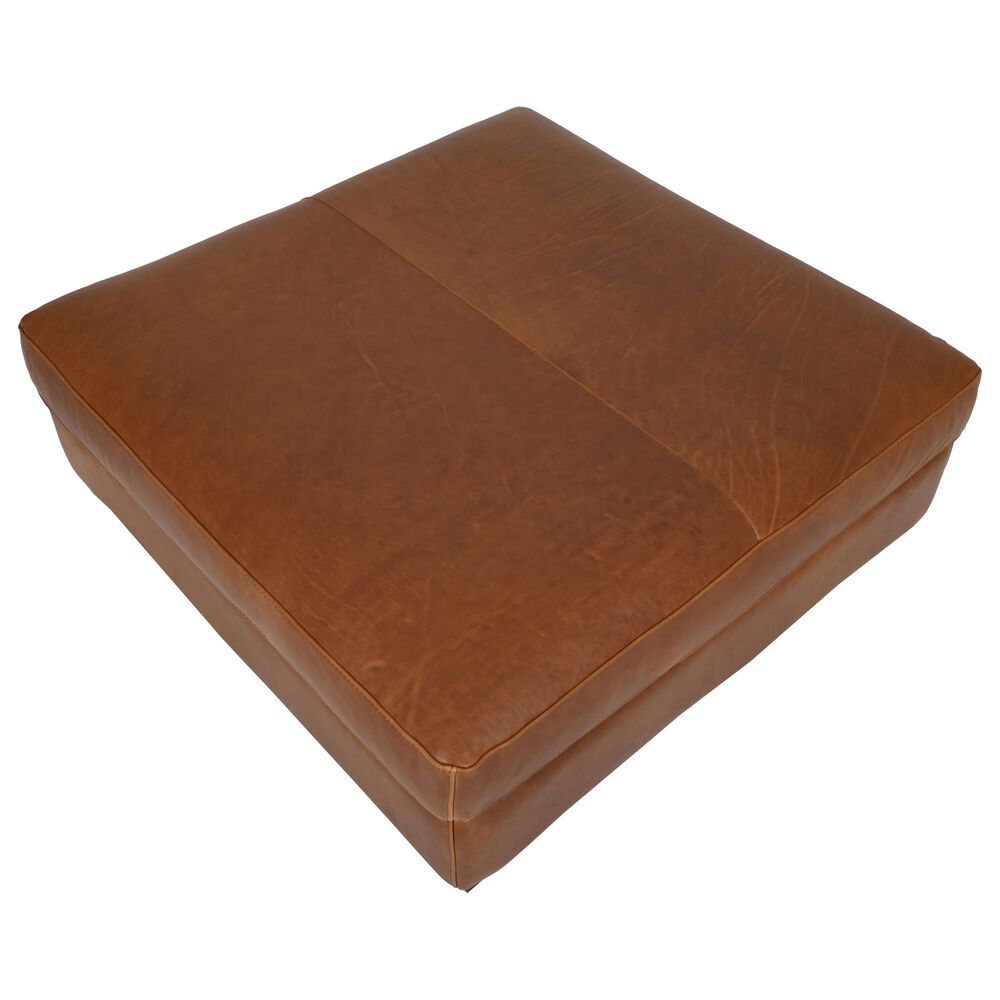 Bordeaux &amp; Co Ottoman in Leon Maple, , large