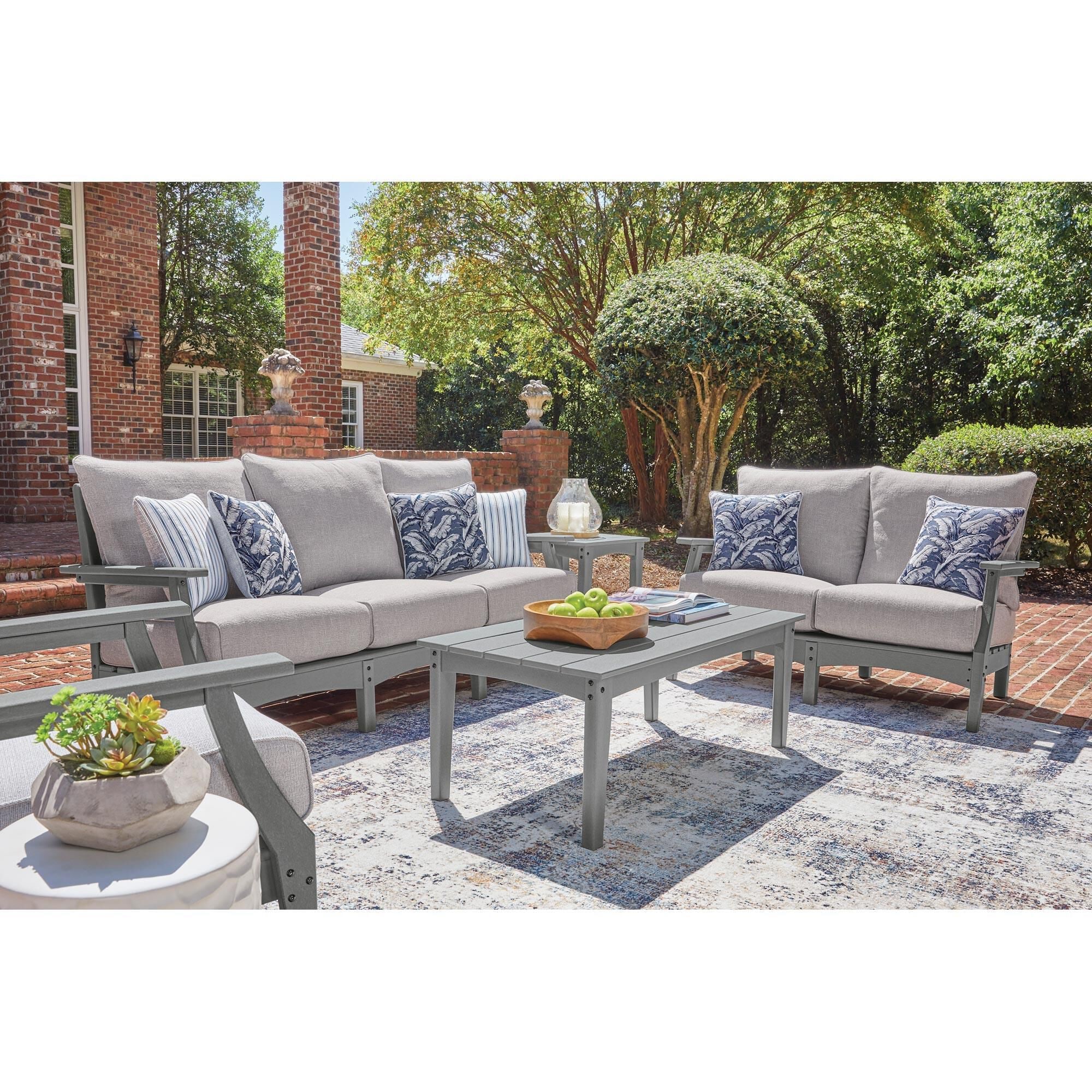 Ashley Cove Beach Outdoor Sofa with Cushion in Gray