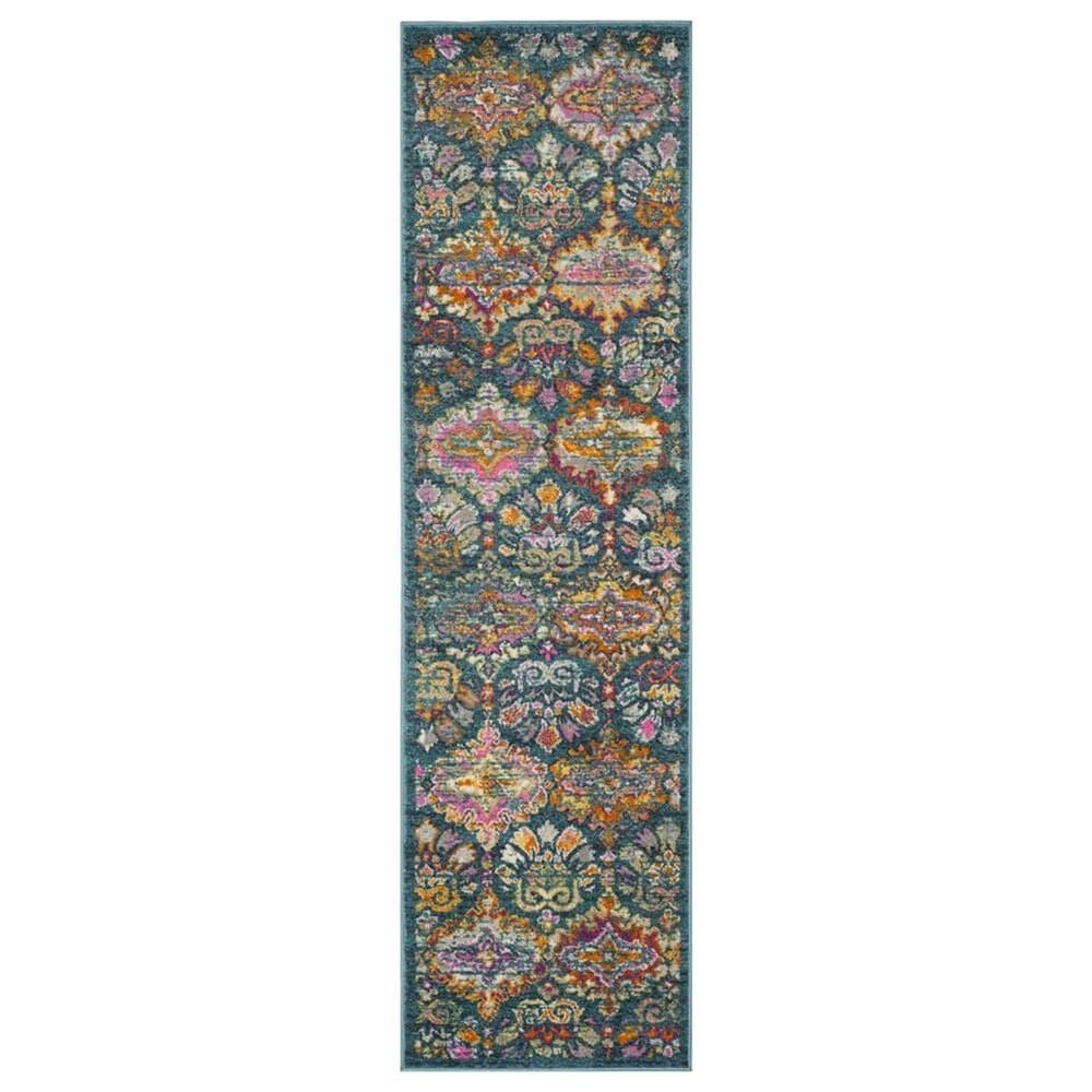 Safavieh Madison MAD144A 2"3" x 10" Blue and Orange Runner, , large