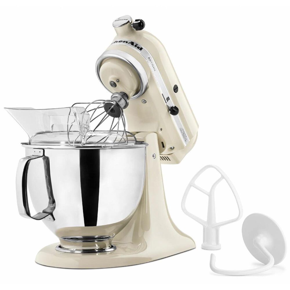 KitchenAid 5 Quart Artisan Stand Mixer in Almond Cream, , large
