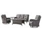 Sunwell Garden 5-Piece Patio Conversation Set in Gray, , large