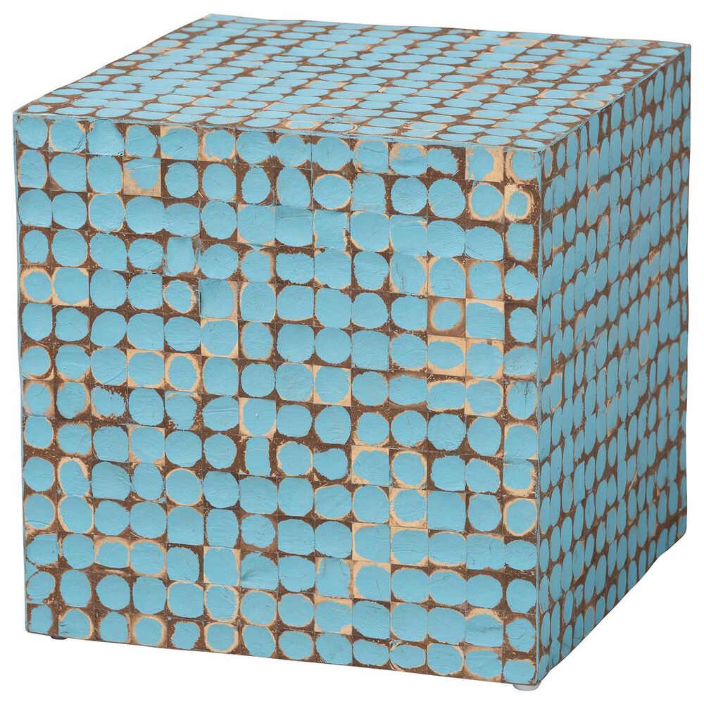 Baxton Studio Janella End Table in Sky Blue, , large