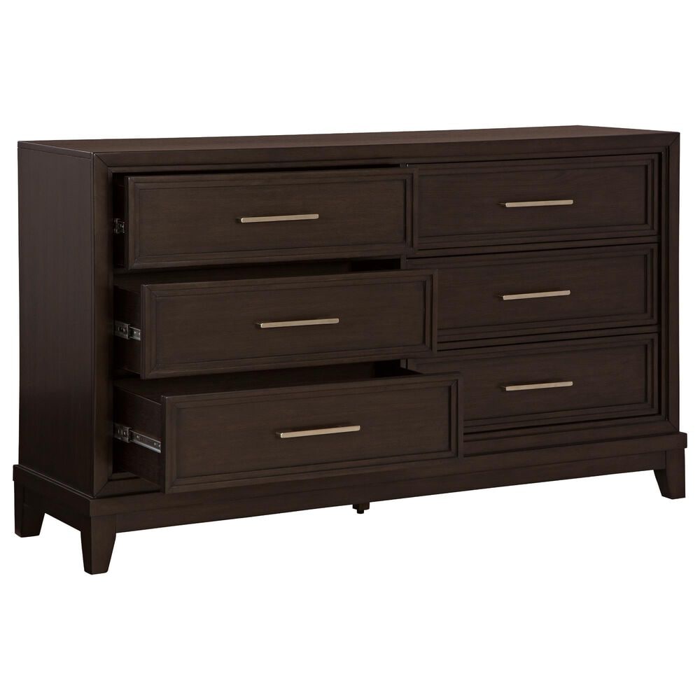 Ashley Neymorton 6-Drawer Dresser in Dark Grayish Brown, , large