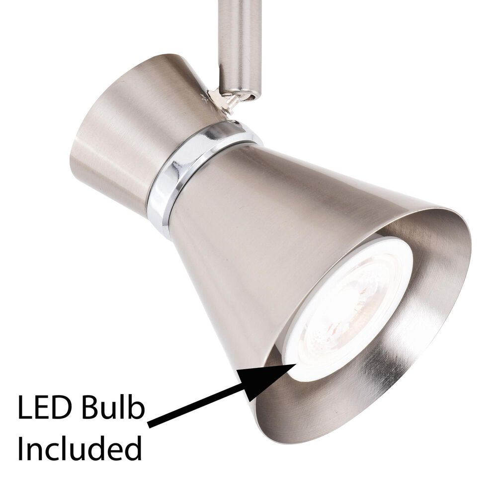 Vaxcel Alto 4-Light Ceiling Spot in Brushed Nickel and Chrome, , large