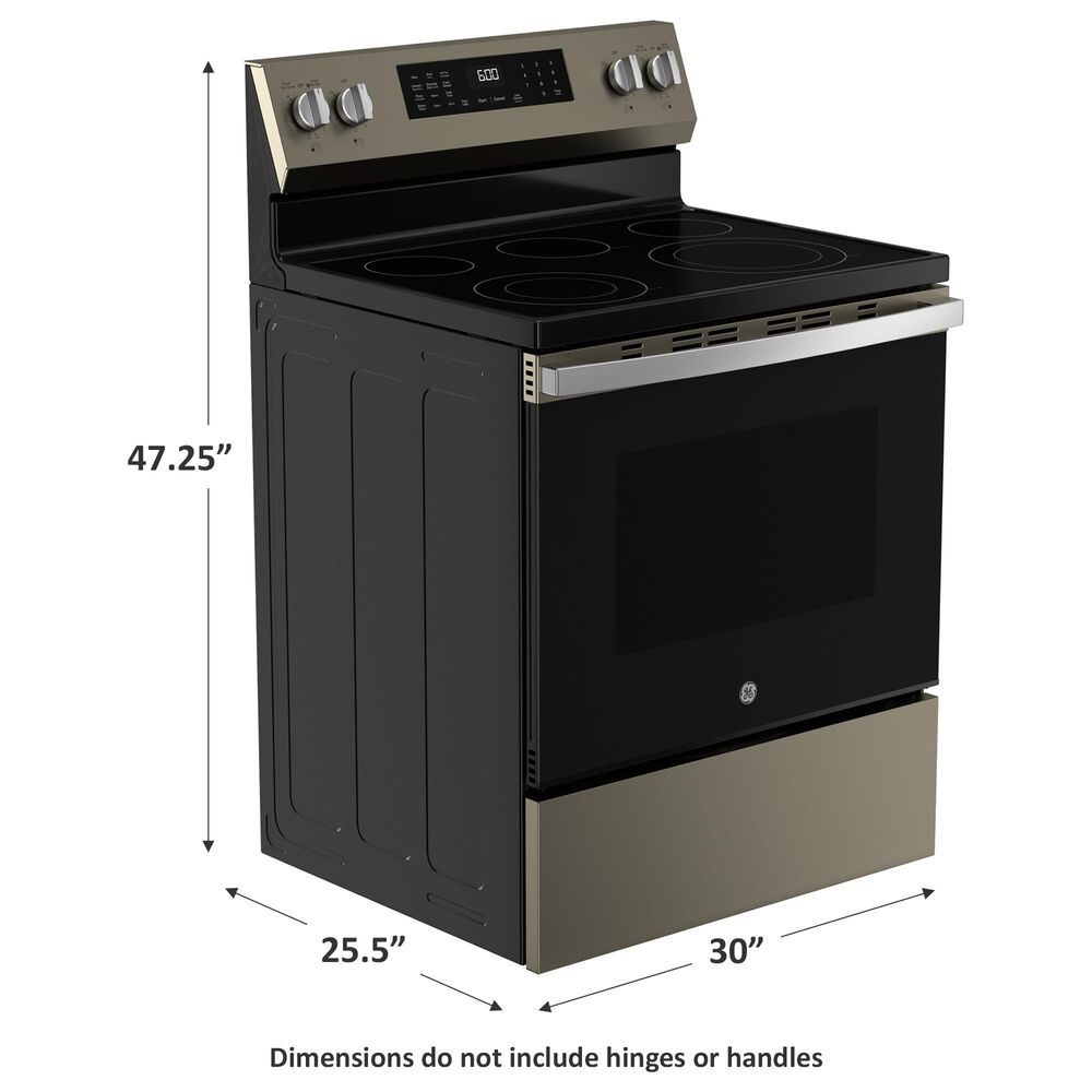 GE Appliances 30&quot; Freestanding Electric Range with Convection in Fingerprint Resistant Slate, , large