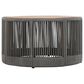Hearth and Haven 2-Piece Outdoor Coffee Table and Side Table Set with Woven Rope Design in Grey and Teak, , large