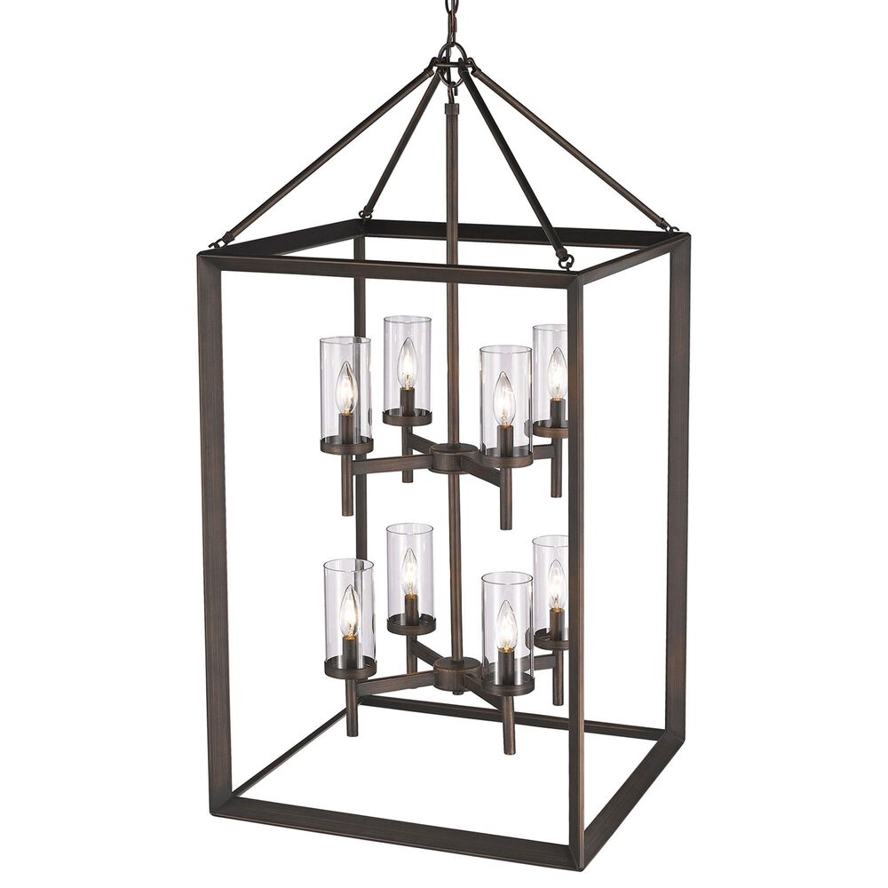 Golden Lighting Smyth 8-Light Pendant in Gunmetal Bronze, , large
