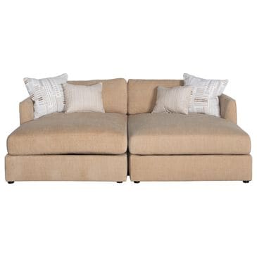 Jonathan Louis Leon 2-Piece Cuddler Stationary Sectional in Mesero Latte, , large