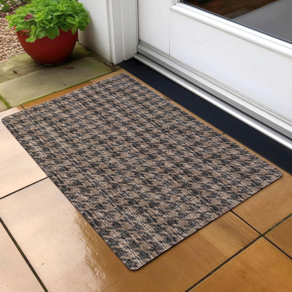 Dalyn Rug Company Hinton 1&#39;8&quot; x 2&#39;6&quot; Chocolate Indoor/Outdoor Area Rug, , large