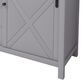 Lexora Home Marsyas 80" Double Bathroom Vanity in Dark Grey with White Carrara Marble Top and Rectangular Sinks, , large