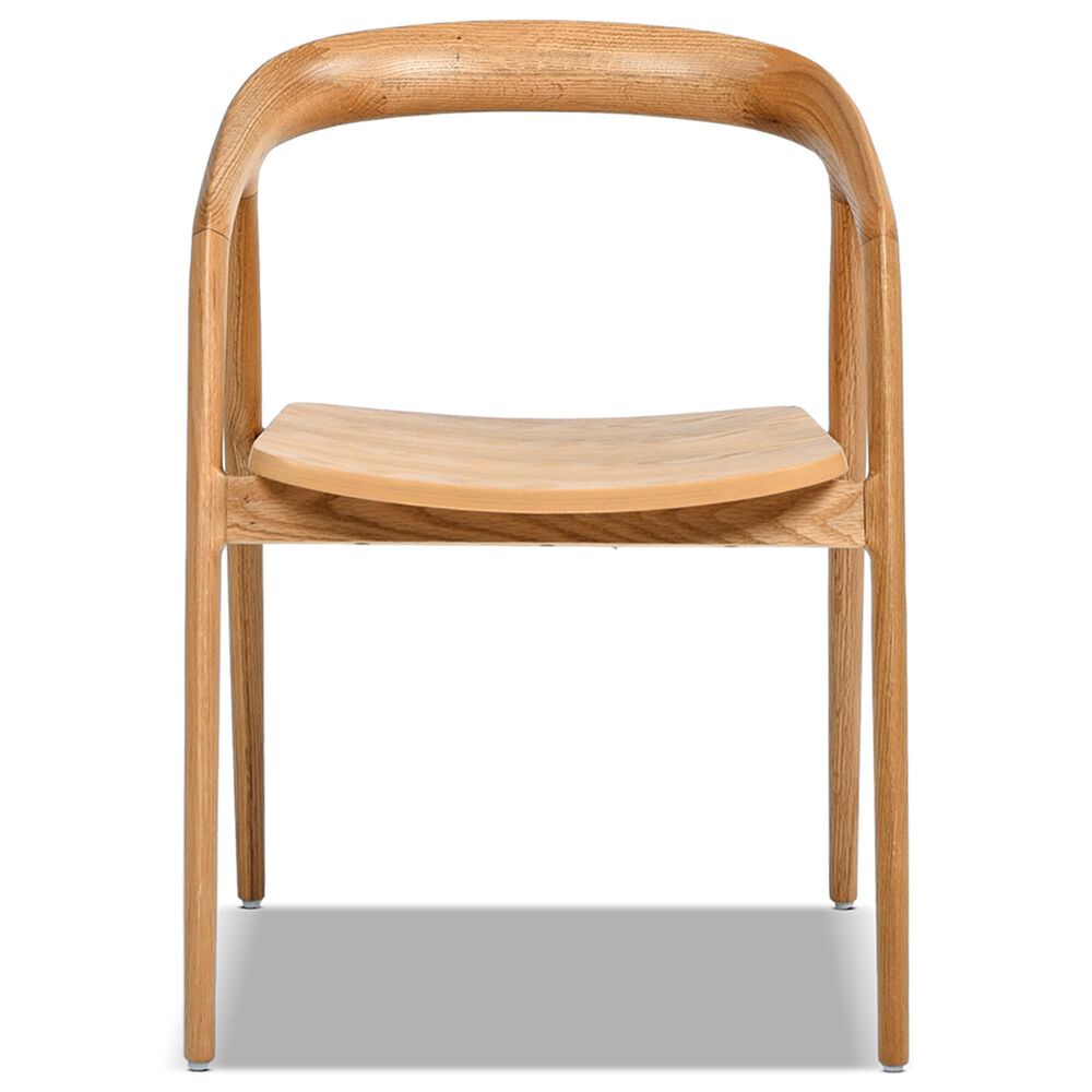 Jennifer Taylor Home Simeon Arm Chair in Warm Natural Brown, , large