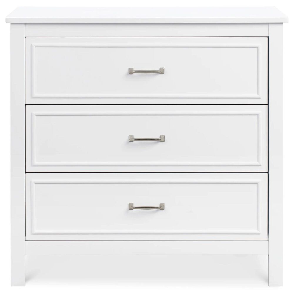 DaVinci Charlie 4-In-1 Convertible Crib and 3-Drawer Dresser in White, , large