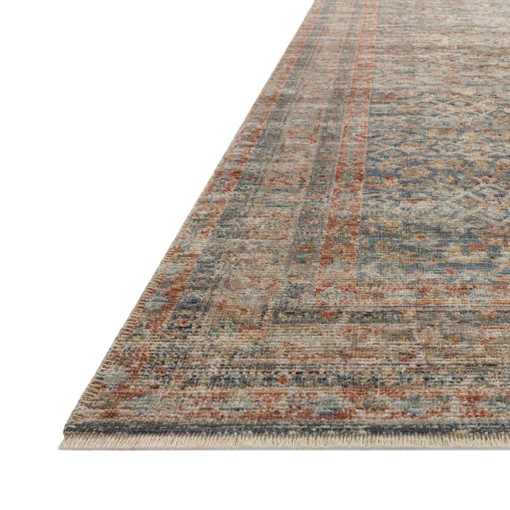 Loloi Heritage 2&#39; x 3&#39; Blue and Rust Area Rug, , large