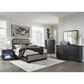 Millenium Rowanbeck 5-Piece Queen Bedroom Set in Black, , large