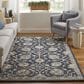 Feizy Prescott 5" x 8" Navy and Gray Area Rug, , large