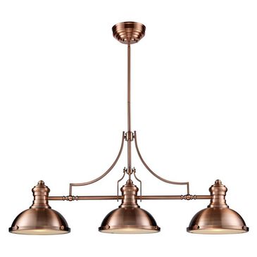 Elk Lighting Chadwick 3 Light LED Billiard Light in Antique Copper, , large