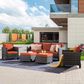 HOMLUX 5-Piece Outdoor Patio Furniture Set in Orange, , large