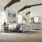 Belle Furnishings Heartland 4 Piece Queen Bedroom Set in Antique White, , large