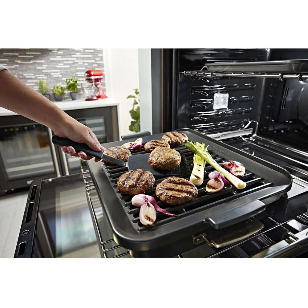 KitchenAid 30&quot; Double Wall Oven in Black Stainless Steel, , large