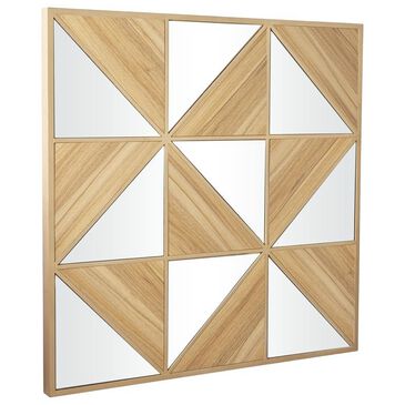 Maple and Jade 36" x 36" Wall Sculpture in Light Brown, , large