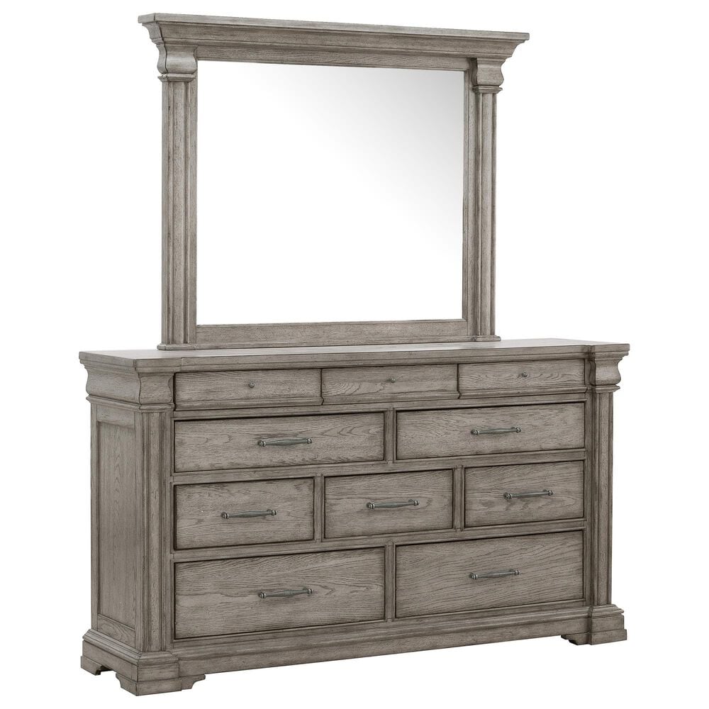 Chapel Hill Madison Ridge 5-Piece Queen Storage Bedroom Set in Bluff Gray, , large