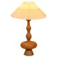 Creative Coop Andi Resin Table Lamp with Pleated Shade in Brown, , large