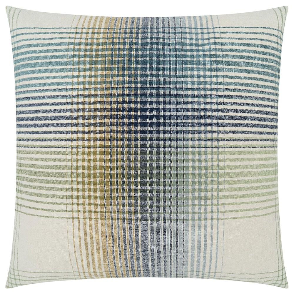 D.V. KAP Home Linox 24" Square Throw Pillow in Blue, , large