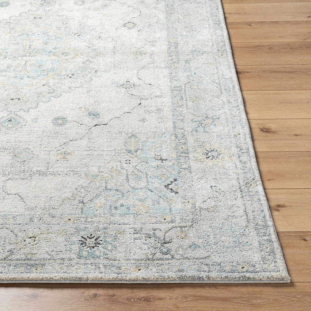 Surya Avellino AVL-2314 10&#39; x 14&#39; Light Beige, Gray, Deep Teal, Pale Blue, Tan, Light Olive and Denim Area Rug, , large