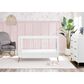 Delta Sloane 4-In-1 Acrylic Convertible Crib in Bianca White and Melted Bronze, , large