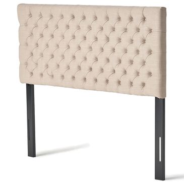 Noble House Jezebel Queen Upholstered Headboard in Sand, , large